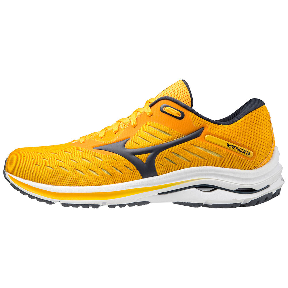 Tenis Para Correr Mizuno Wave Rider 24 Para Hombre Amarillos 3105624-IZ